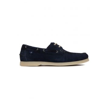 Mocasini barbati  piele intoarsa - bleumarin - stil casual