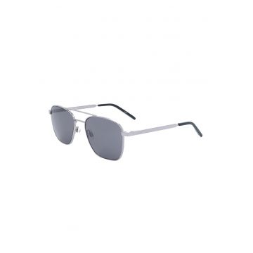 Ochelari de soare aviator - Negru/Argintiu deschis