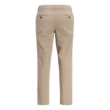 Pantaloni barbati -  bumbac organic - fermoar - bej