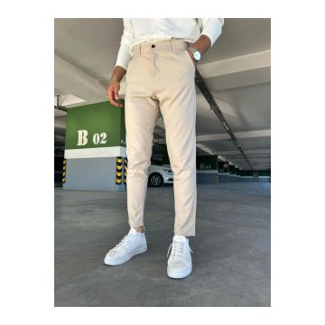 Pantaloni barbati casual bej C001