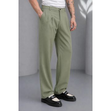 Pantaloni barbati casual  croiala lejera  kaki A01