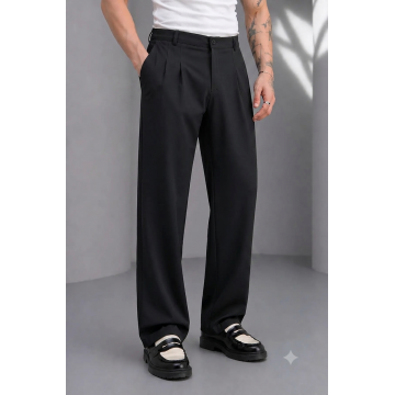 Pantaloni barbati casual  croiala lejera  negri A01