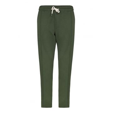 Pantaloni de trening slim fit cu snur de ajustare - Alb/Kaki inchis
