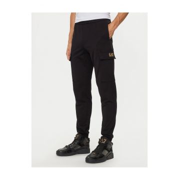 Pantaloni pentru barbati -  din bumbac - culoare neagra