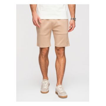 Pantaloni scurti barbati - regular fit - material tricotat - ajustabili cu snur