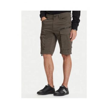 Pantaloni scurti barbati -  verde - bumbac organic - croiala relaxata