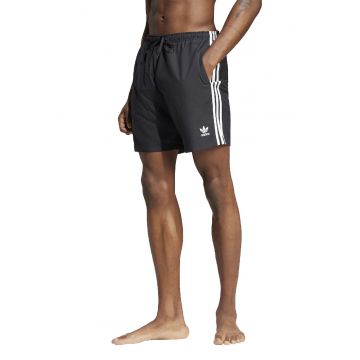 Pantaloni scurti cu model logo - pentru inot Adicolor - Alb/Negru