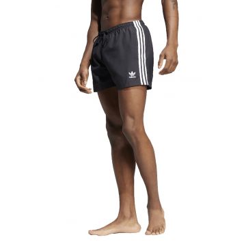 Pantaloni scurti cu snur - pentru inot Adicolor - Alb/Negru