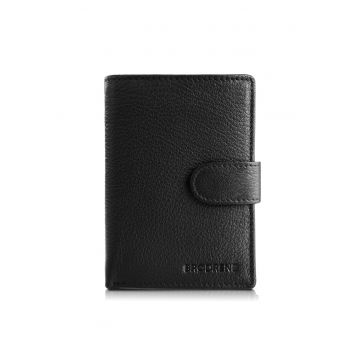 Portofel barbatesc - Brodrene - G-28 Piele naturala - Negru - Universal