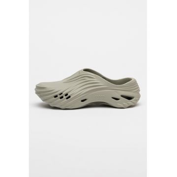 Saboti unisex cu varf rotund Echo - Gri verzui