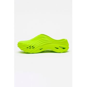 Saboti unisex cu varf rotund Echo - Verde lime