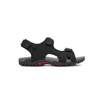 Sandale barbatesti -  negru - textil - sistem inchidere Velcro -