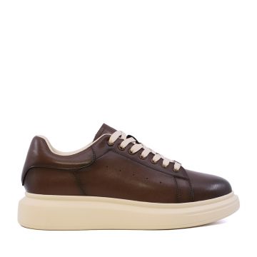 Sneakers ușori bărbați Benvenuti maro din piele  3852bp311mbe