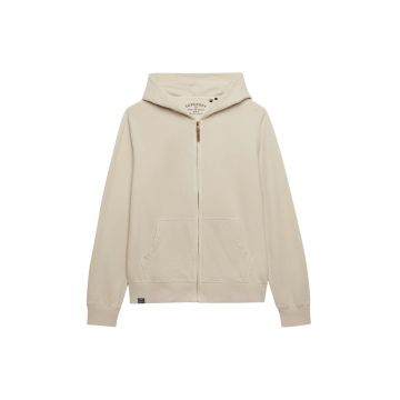 SUPERDRY - Hanorac cu fermoar Classic Essential - Bej