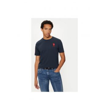 Tricou barbati -  304797002 - Bumbac - Albastru - Albastru