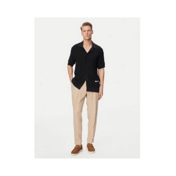 Tricou barbati -  negru - bumbac - maneca scurta - Negru