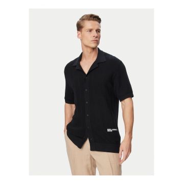 Tricou barbati -  negru - bumbac - maneca scurta - Negru