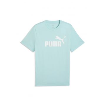 Tricou cu imprimeu logo ESS No. 1 - Alb/Albastru glaciar