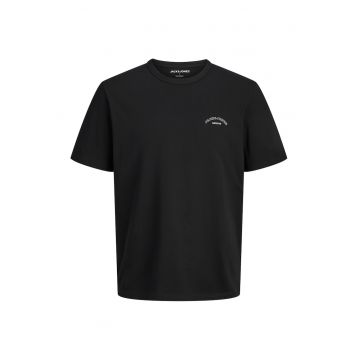 Tricou de bumbac organic cu logo discret - Negru
