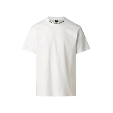 Tricou lejer din bumbac Zumu - Alb/Gri inchis