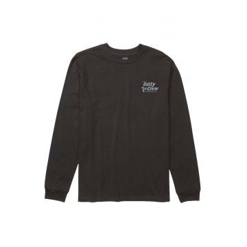 Bluza din bumbac cu decolteu la baza gatului si imprimeu