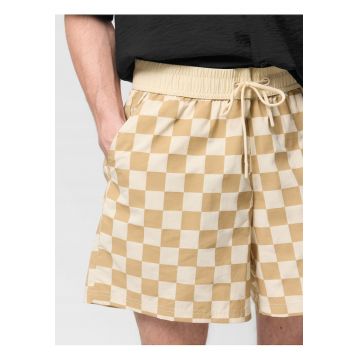 Costum de baie barbati -  pantaloni scurti - bej - poliester