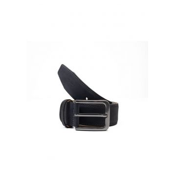 Curea piele barbati -  negru - Vang - 120 cm