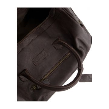 Geanta duffle din piele cu bareta detasabila