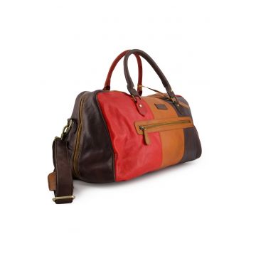 Geanta duffle din piele naturala
