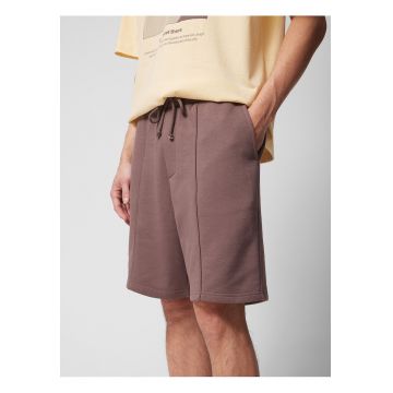 Pantaloni scurti barbati  maro - material respirabil - talie elastica