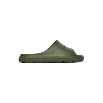 Papuci barbati  kaki - material sintetic - pentru piscina si plaja - Kaki