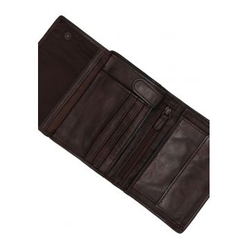 Portofel din piele cu model uni