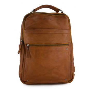 Rucsac din piele cu barete ajustabile