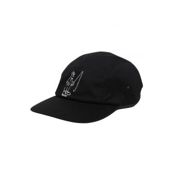 Sapca  5 panouri bumbac negru