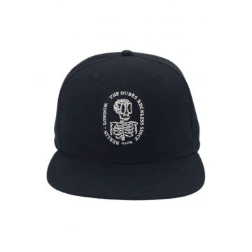 Sapca  Reckless 6 panouri negru bumbac