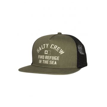 Sapca trucker din bumbac cu capse la spate