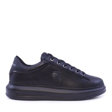 Sneakers bărbați Karl Lagerfeld Kapri Mens NFT Relief negri din piele 2052BP52570N