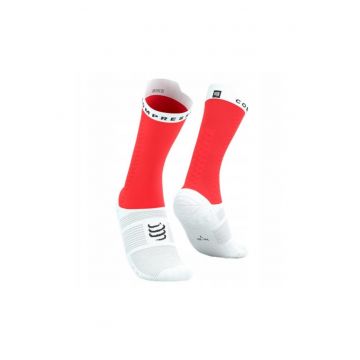 Sosete ciclism  Pro Racing V4.0 rosu/alb - marime 45-48 - material respirabil