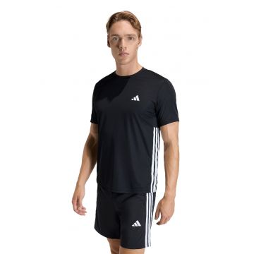 Tricou cu logo - pentru fitness We Bas - Alb/Negru
