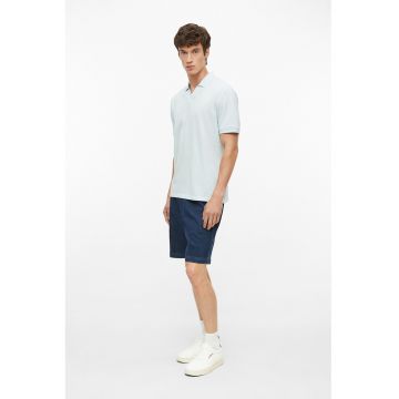 Tricou polo din amestec de bumbac - Albastru pastel