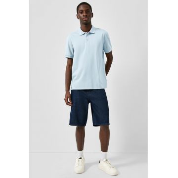 Tricou polo regular fit de bumbac - Albastru pastel