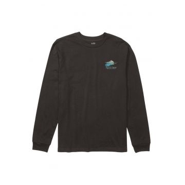 Bluza cu imprimeu grafic pe partea din spate si maneci lungi