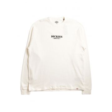 Bluza texturata din bumbac Egret