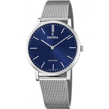 Ceas barbatesc  20014/2 - bleumarin - clasic la moda - potrivit pentru cupluri