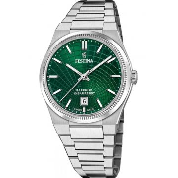 Ceas de barbati  20051/5 - verde clasic - potrivit pentru inot