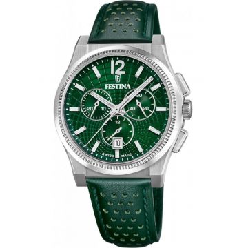 Ceas de barbati  20060/3 - verde clasic