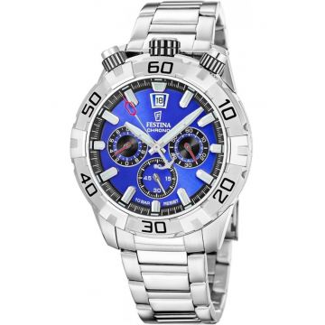 Ceas de barbati  20743/3 albastru sportiv pentru inot