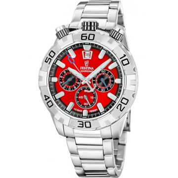 Ceas de barbati  20743/5 rosu sportiv pentru inot
