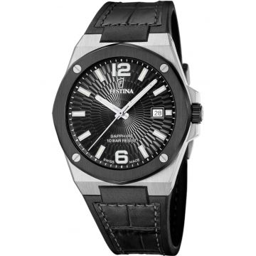 Ceas de barbati  22001/4 negru clasic