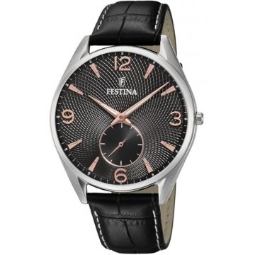 Ceas de barbati  6870/3 clasic negru